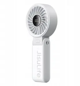 Rokas ventilators Jisulife Life7 — portatīvs USB ventilators, 3600 mAh akumulators, pelēks