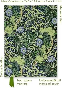 Notatnik quatro linia TW Wodorosty William Morris — paperblanks — hardcover lined notebook