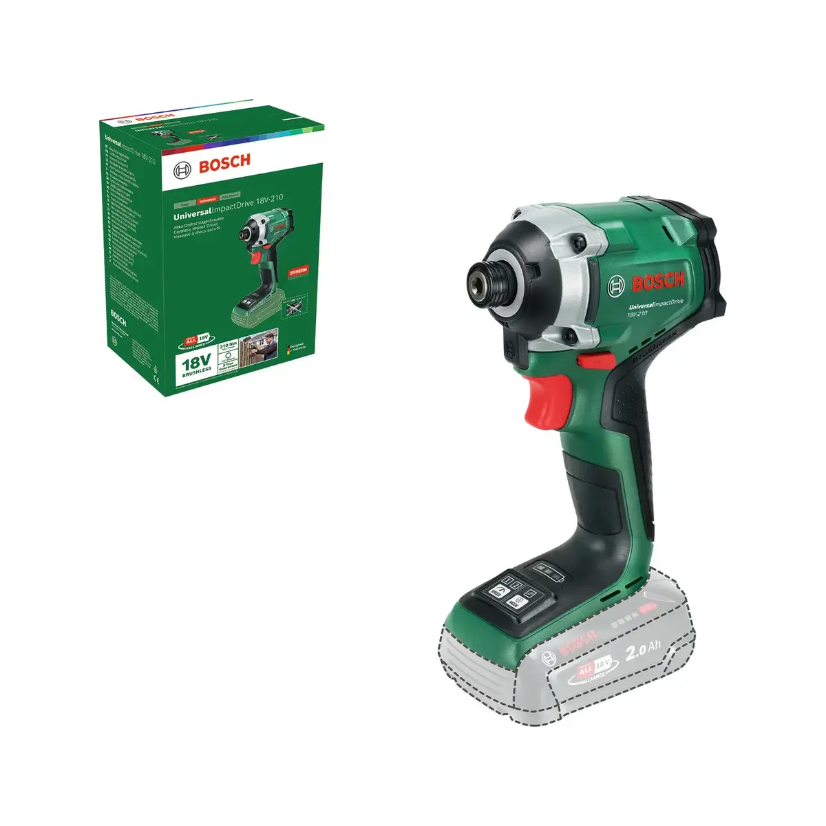 Bosch UniversalImpactDrive 18V-210 trieciena skrūvgriezis Photo 2