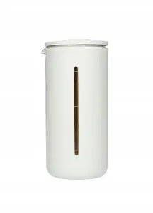 French Press coffee brewer Timemore U 450 ml — white stainless mesh plunger