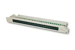 Patch panel 1U DIGITUS 19" CAT3 ISDN, 50× RJ45, rack mounting