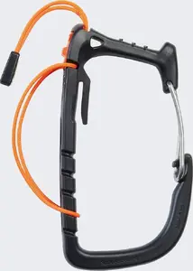 Carrying tool organizer Petzl Caritool Evo – gear holder for ice climbing, side‑release buckle, black/orange