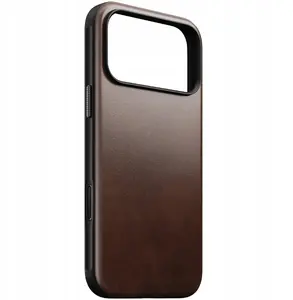Кожаный чехол Nomad Modern для iPhone 17 Pro — кожа Horween rustic brown, совместим с MagSafe