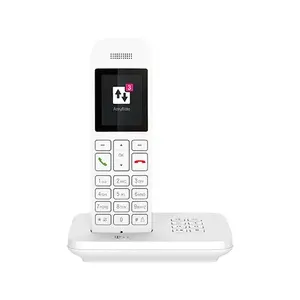 Беспроводной аналог/DECT телефон T‑Com Telekom Sinus A12 — белый, 2" дисплей, громкая связь, автоответчик, справочник на 100 номеров