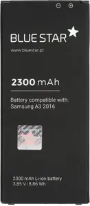 Battery Partner Tele.com for Samsung A3 (2016) — Li-Ion 2300 mAh, Blue Star