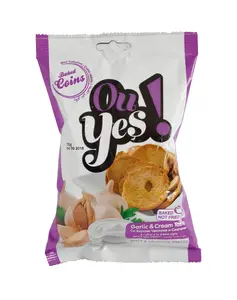 Crispbread snacks Ou Yes! garlic & sour cream flavor 75 g