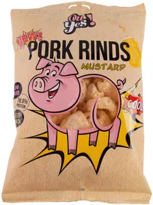 Snack pork cracklings Ou Yes! with mustard 60g