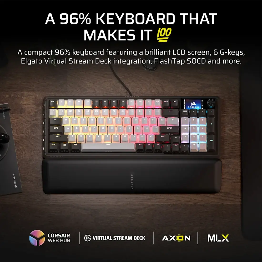 CORSAIR Vanguard 96 mehāniskā spēļu tastatūra Photo 2