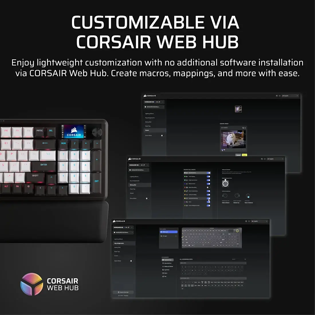 CORSAIR Vanguard 96 mehāniskā spēļu tastatūra Photo 14