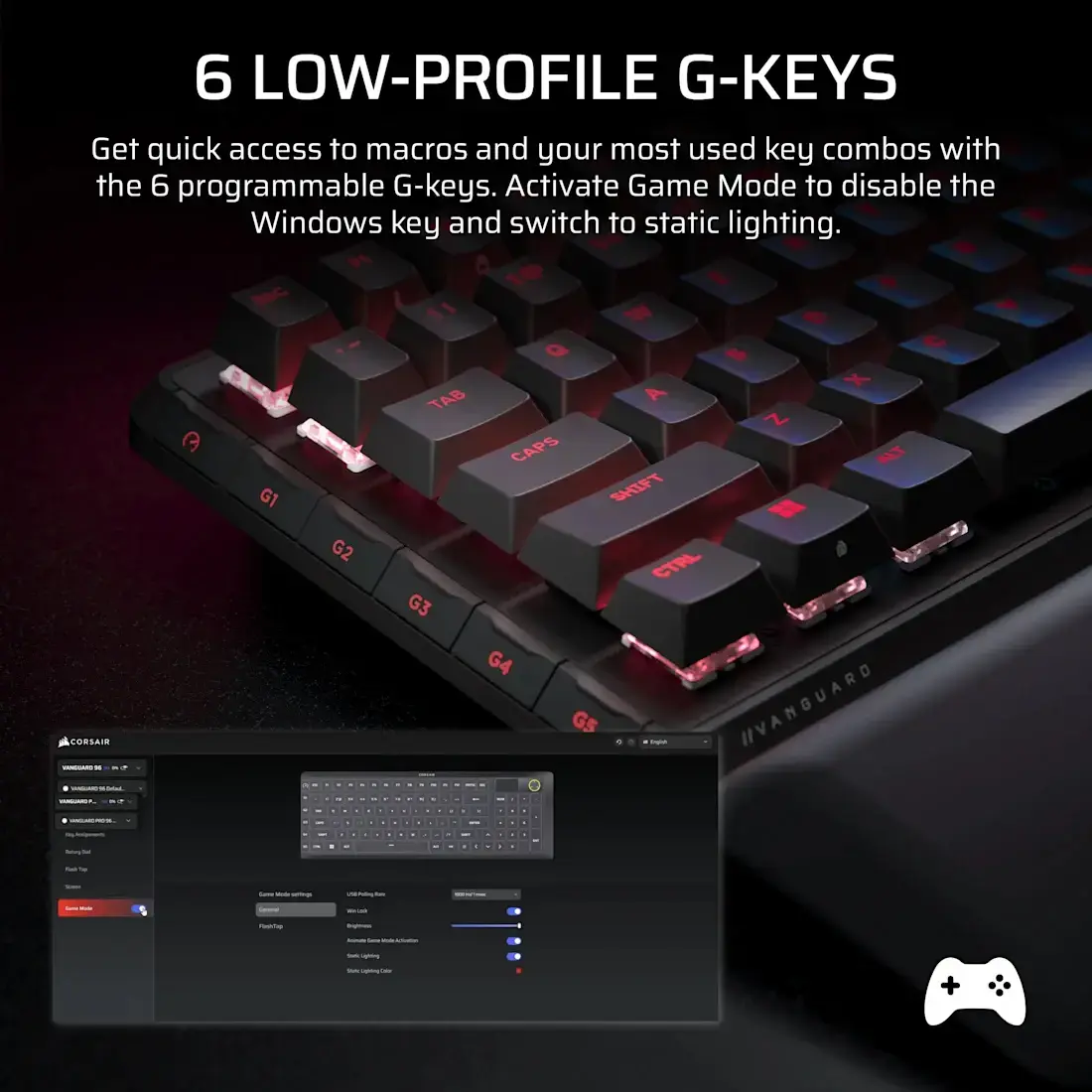 CORSAIR CH-91E911G-NA 96% механическая игровая клавиатура Photo 10