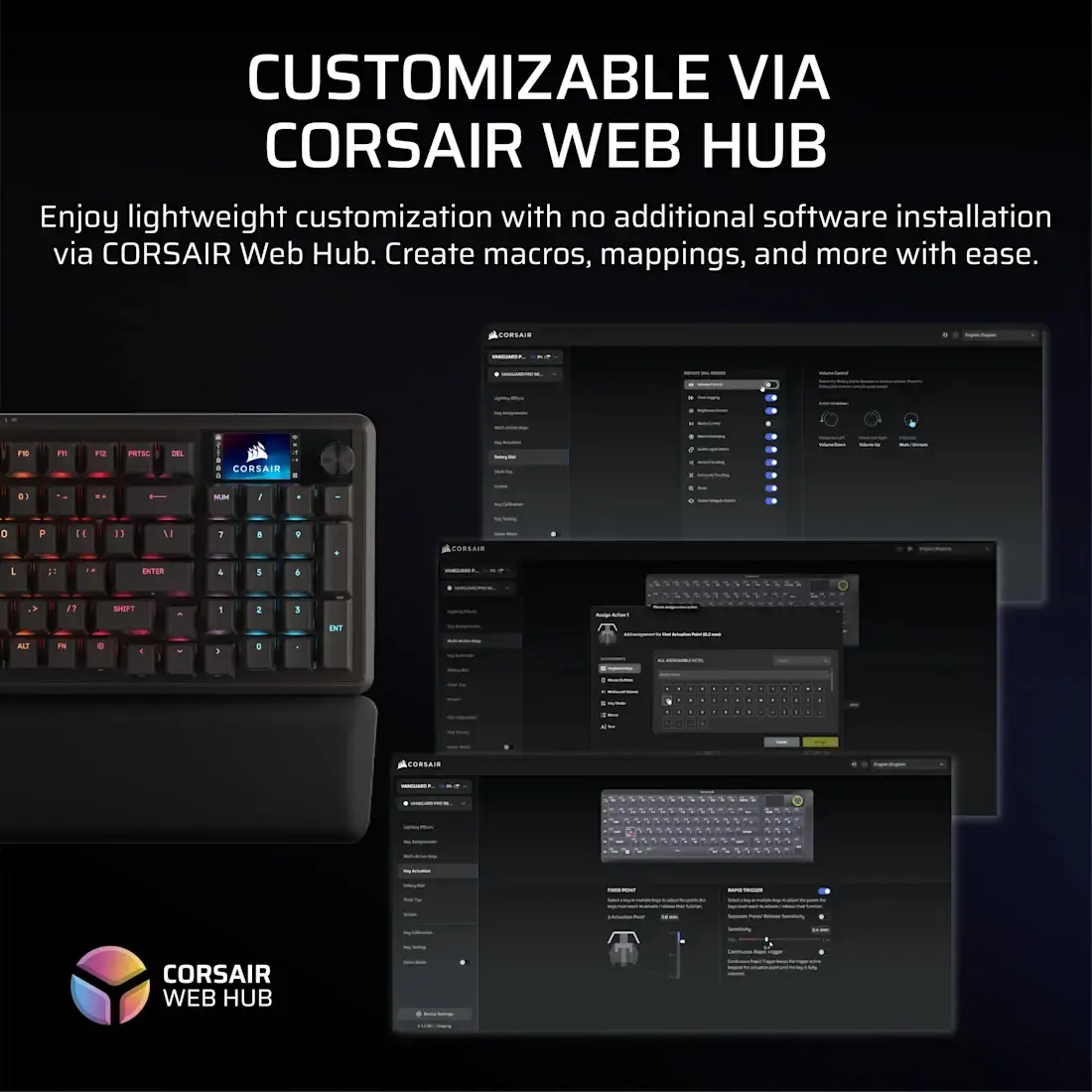 CORSAIR CH-91E911G-NA 96% механическая игровая клавиатура Photo 12