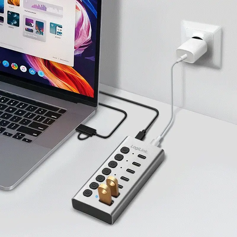 USB hubs LOGILINK UA0447 — 7 porti USB 3.2 Gen1 Photo 5