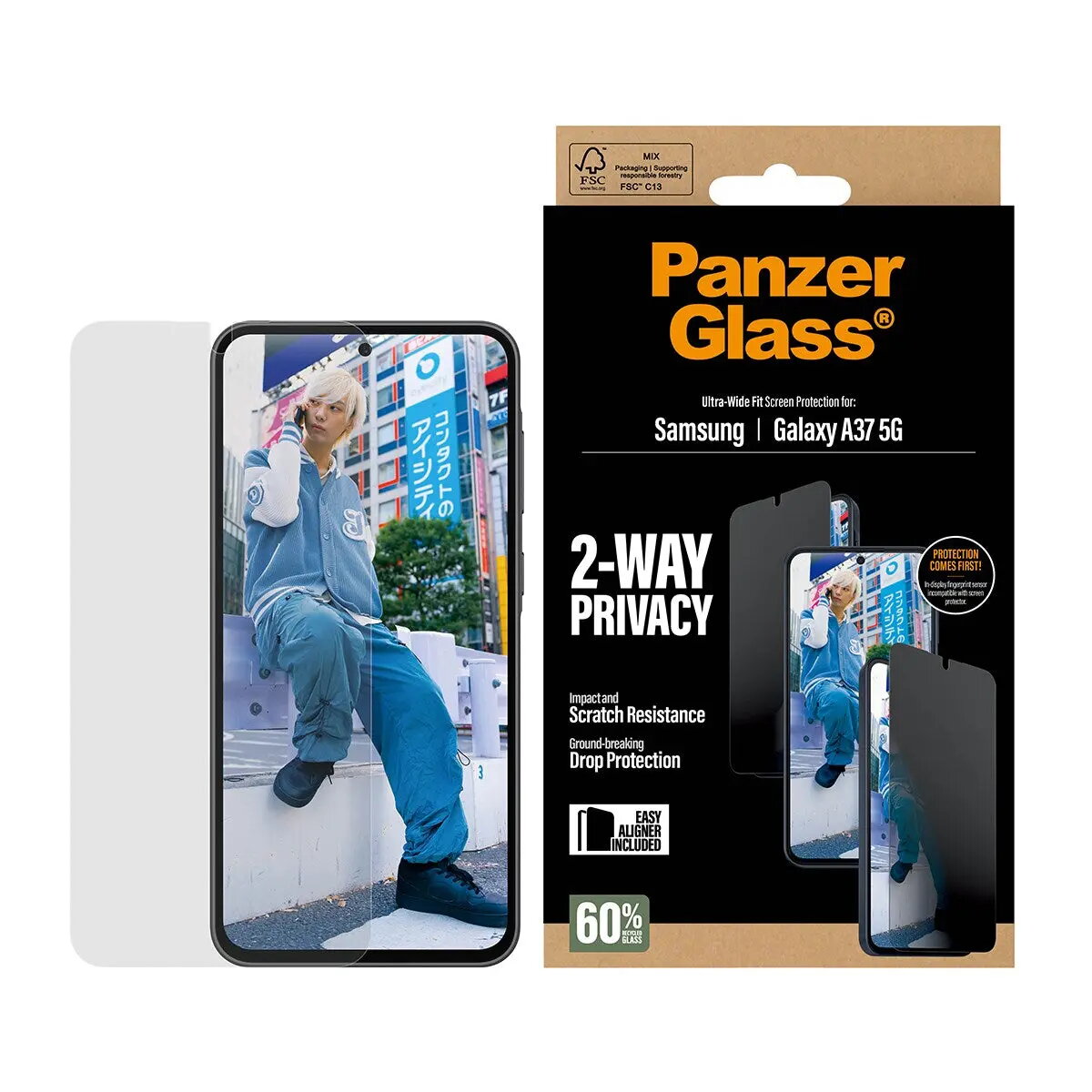 PanzerGlass 2-Way Privacy ekrāna aizsargs Samsung