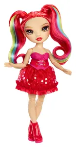 Modeļu lelle Mga Rainbow High Be Dazzling Vivienne Rouge — sieviešu modeļu lelle, plastmasa un audums, sarkana, 4+
