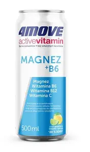 Gāzēts dzēriens 4 move 4MOVE ACTIVE ar magniju un vitamīniem, saldinātāji, skārdene 0,5 l