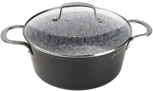 Pot LAMART GRANIT LT1254 — 24 cm, 3.9 L, aluminum, non-stick PFOA-free, glass lid