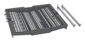 Dishwasher drawer accessory Siemens SZ36DX04 — grey/silver, compatible upper basket for cutlery and small items