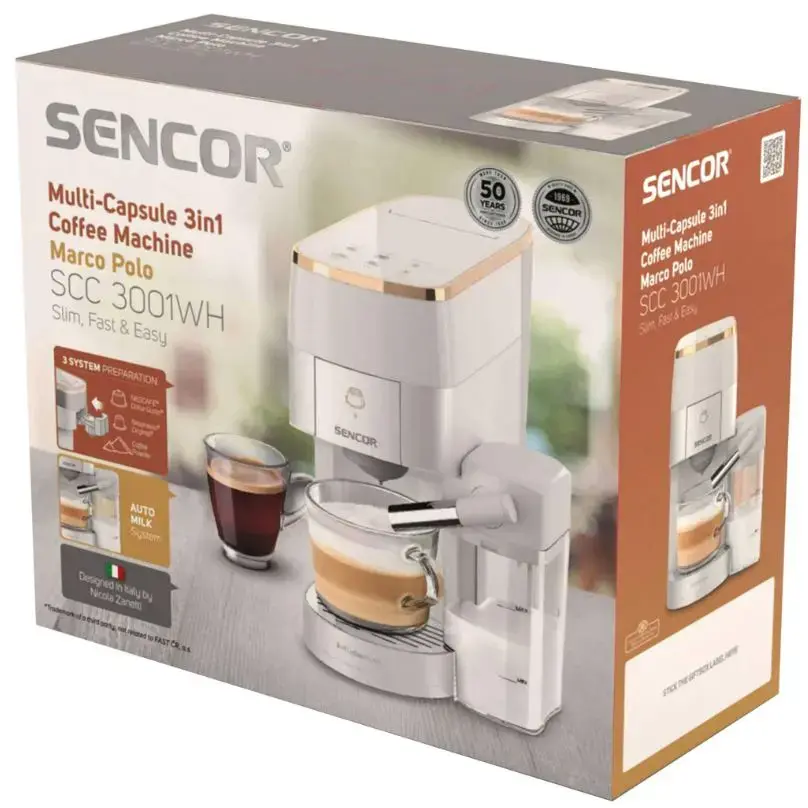 SENCOR SCC3001WH 3in1 kapsulu kafijas automāts Photo 16