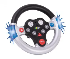 Звуковое колесо Simba-Dickie BIG Rescue Sound Wheel — пластик, на батарейках (AAA), бело/чёрно/синее, для 1+ лет