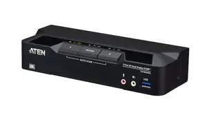 KVM Switch ATEN CS1942DPA 2‑Port USB 3.0 Dual‑Display DisplayPort 8K 60Hz