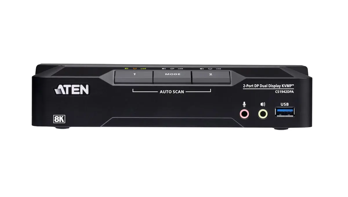 ATEN CS1942DPA 2‑porta Dual‑Display KVM Photo 2