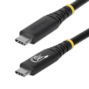 USB4 Cable StarTech 2m (20 Gbps) USB-C to USB-C, 240W PD EPR, DP 1.4 4K@120Hz, TPE Jacket, Black