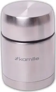 Термос для еды Kamille KM-2060 0,5 л серебристый, вакуумный пищевой термос
