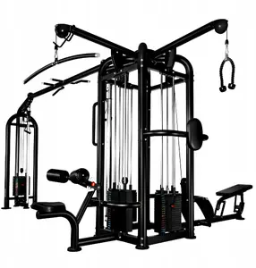 Multi-station Commercial Cable Machine HMS ARGOS with Lat Pulldown and Weight Stack