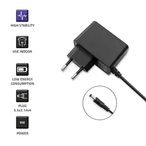 Сетевой адаптер QOLTEC 9V 1A 9W, DC-разъём 5.5×2.1 мм