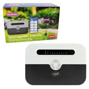 Умный Wi‑Fi контроллер полива PNI SWI280 — 8 зон, управление через Tuya Smart