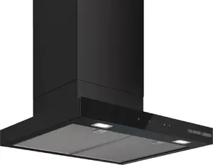 Настенная вытяжка Bosch DWB63BC60, 598×60×500 мм, 400/361 м³/ч, 3 скорости, чёрная