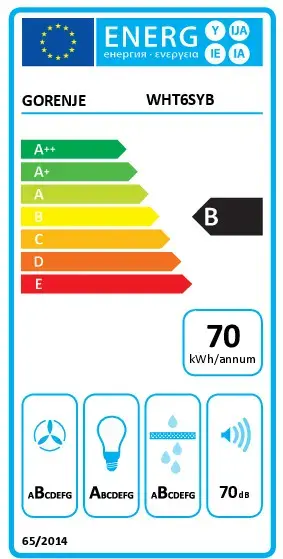 Gorenje WHT6SYB настенная вытяжка Photo 5
