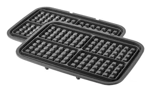 Пластина для вафельницы ZWILLING 1033327 — алюминиевая вставка 345×255×22 мм, чёрная
