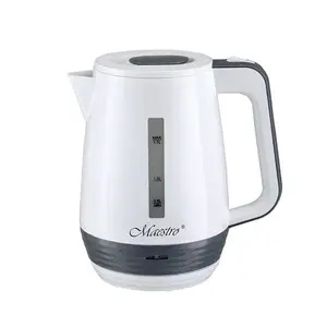 Electric kettle Maestro MR-033 1.7 L, 2200 W, white, plastic housing, water level indicator