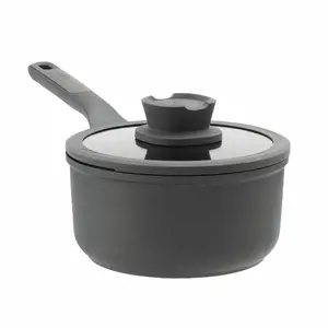Saucepan BergHOFF Leo Stone+ 2 L, round, 18 cm diameter, black