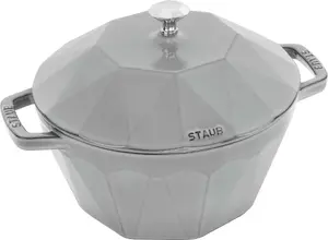 Cast Iron Cocotte Staub Special Cocotte 2.8 L, grey, round Dutch oven