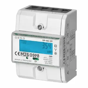 Three-phase energy meter ORNO 80A, 3-module DIN-mount (MPN 1119710)