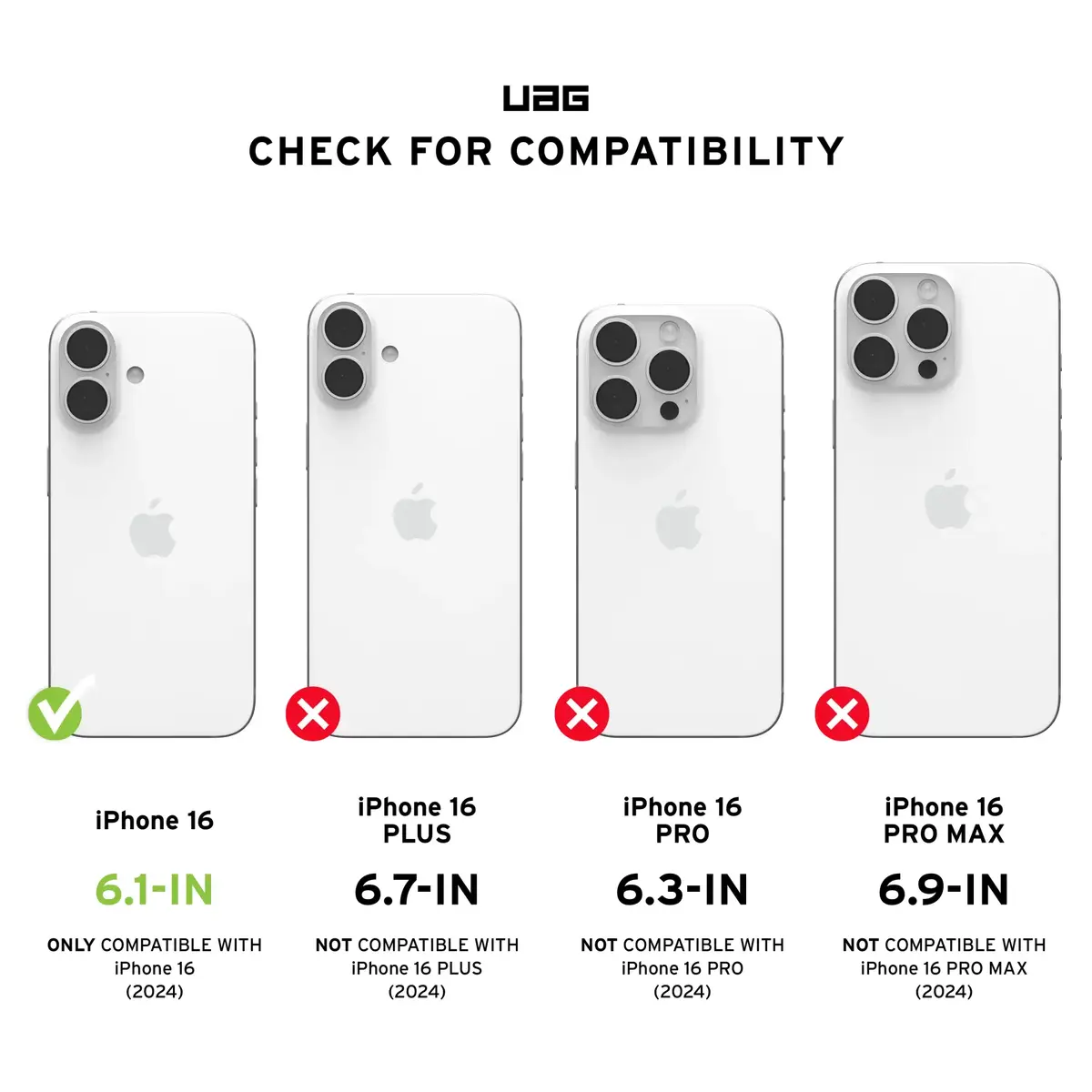 Urban Armor Gear Civilian Cover for iPhone 16 (6.1") Photo 7