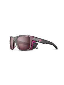Очки солнцезащитные Julbo Shield M — линза Spectron Polarized 3 HD, серо-прозрачная оправа / розовая