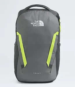 City backpack The North Face Vault — Polyester, Grey/Green, 279×216×457 mm