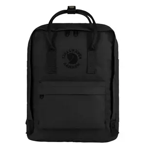 Ikdienas mugursoma Fjällräven RE-KÅNKEN — melna, 100% poliesters, 27×13×38 cm