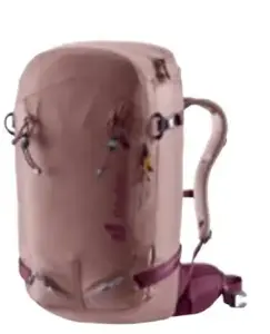 Mugursoma DEUTER Freerider Pro 30+10 SL — 30 L (+10 L paplašin.), 1 kg, bordo, unisex, slēpošanas tūrisms