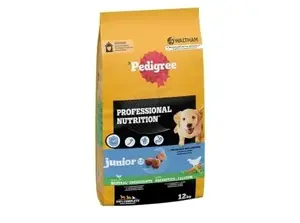 Сухой корм для собак Pedigree Professional Nutrition Junior — птица и овощи, средние и крупные породы, 12 кг, 25% белка, 10% жира