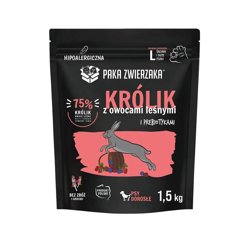 PAKA ZWIERZAKA sauso barību trusēniem ar