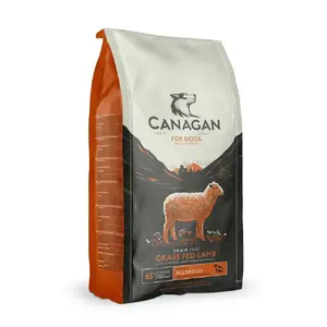 Sausais suņu barības Canagan Grain Free Lamb, pilnvērtīgs barības, 6 kg, 31.5% olbaltumvielu, 15% tauku