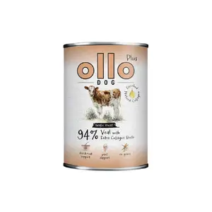 Влажный корм для собак OLLO Plus Collagen Телятина, 400 г — взрослым, беззерновой, безглютеновый, влажность 80%
