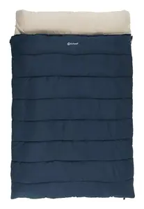 Спальный мешок Outwell Contour Lux Double прямоугольный полиэстер, 1450×2200 мм, макс. рост 190 см, синий