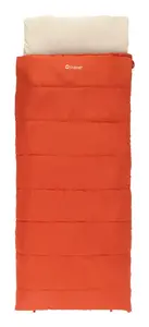 Спальник Outwell Contour Lux взрослый прямоугольный, полиэстер, 2200×850 мм, макс. рост пользователя 190 см, красный