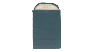 Outwell Camper Lux Double Blue | Sleeping Bag | 235 x 150 cm | -16 to 5 °C | Both Side Zipper