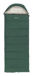 Спальник Outwell Camper Prime полупрямоугольный 900×2350 мм, макс. рост 200 см, хлопок/полиэстер, зелёный